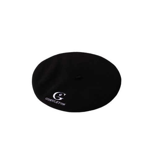 Béret noir Gueuleton, fabriqué en France par Laulhère